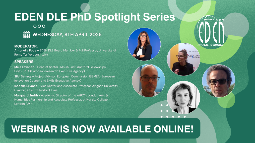 EDEN PhD Spotlight Webinar – a great success!